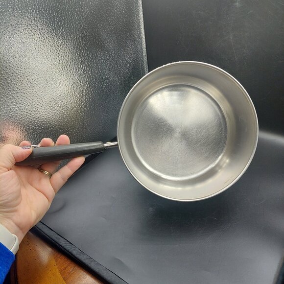 Vintage Revere Ware 3 Qt Copper Bottom Stainless Saucepan Clinton ILL 1993 USA - Picture 2 of 4